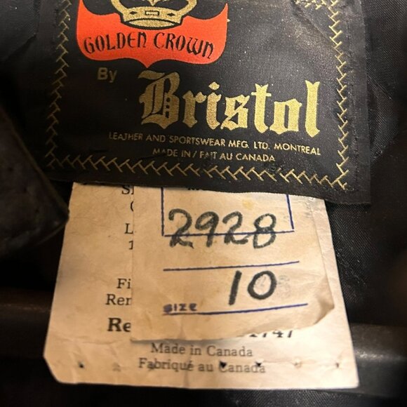 Leather Motorcycle Racing Jumpsuit - Golden Crown by Bristol - Picture 2 of 3